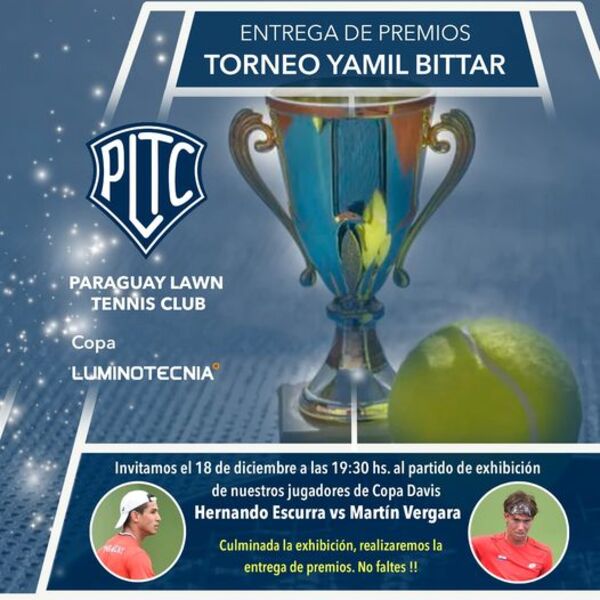 Atractiva exhibición de tenistas de copa Davis en el Paraguay LTC - La Tribuna