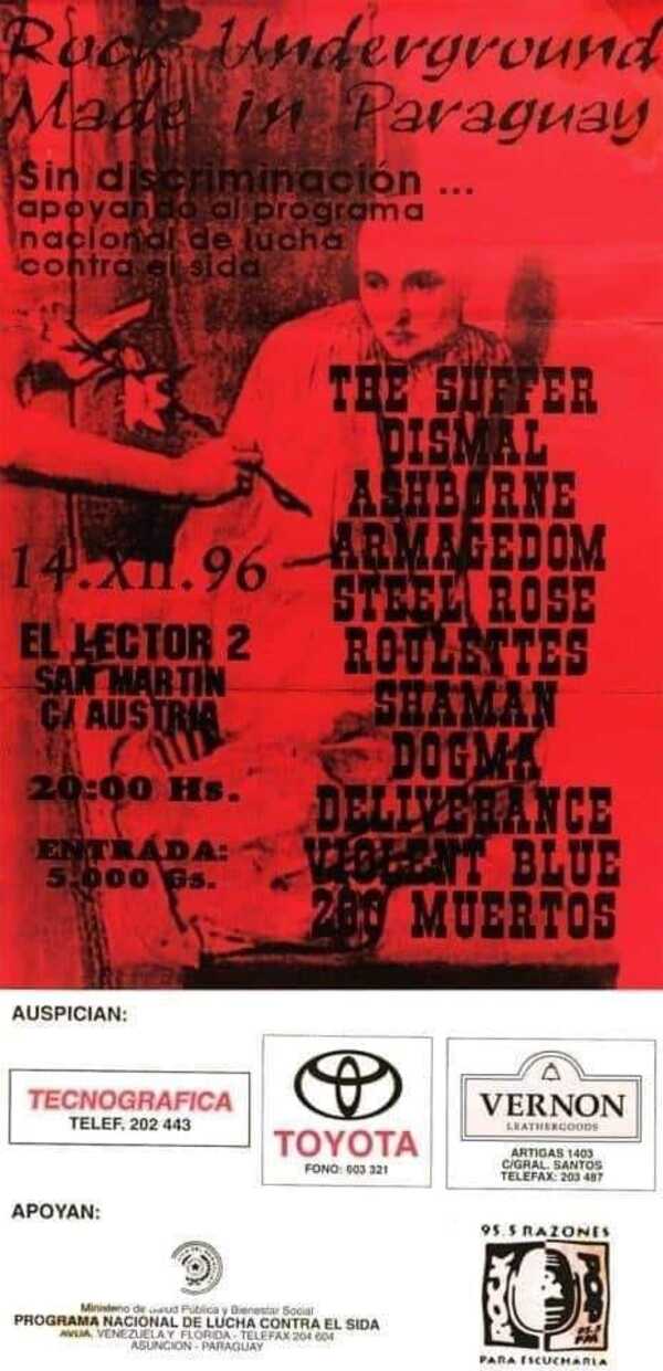Festival Rock Underground Made In Paraguay espacio cultural desarrollado en 1996