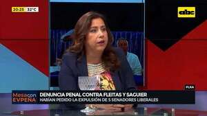 Denuncia penal contra Fleitas y Saguier: habían pedido la expulsión de 5 senadores liberales - Mesa de Periodistas - ABC Color