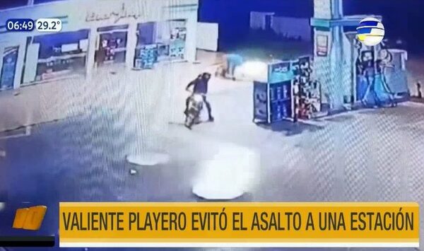 Valiente playero evitó asalto a una estación en Capiatá | Telefuturo