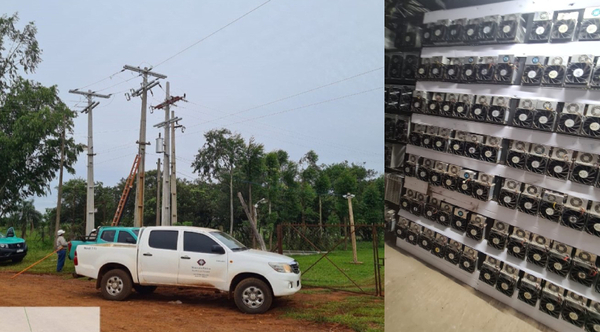 Diario HOY | ANDE desmantela otra granja de criptominería que robaba electricidad en Alto Paraná