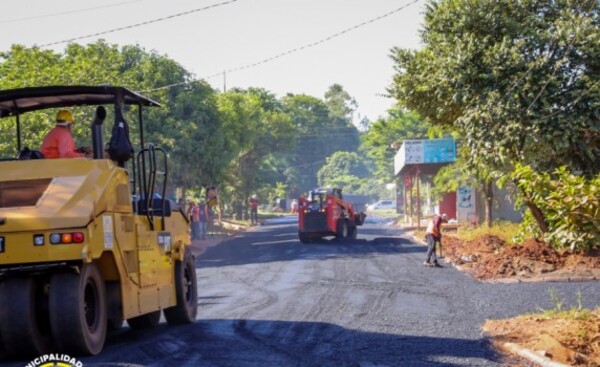 Regularización asfáltica en los barrios San Juan y Don Bosco