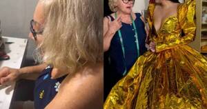 La Nación / ¿Se terminó el traje iconic? Modista de Laurys Dyva tuvo problemas