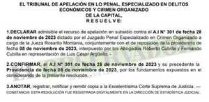 Cámara confirma medidas cautelares a inmueble embargado en causa  a Miguel Celular 
