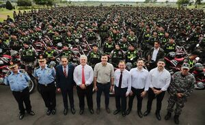 GRUPO LINCE RECIBE 600 NUEVAS MOTOS PARA REFORZAR SEGURIDAD EN LAS CALLES - Itapúa Noticias