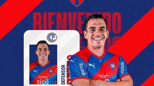 Cerro Porteño anuncia a su primer refuerzo para la temporada 2024