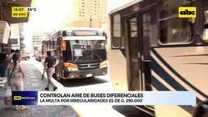 Controlan aire de buses diferenciales - ABC Noticias - ABC Color