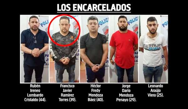 Guardiacárcel recluido sería uno de los piratas del asfalto - Policiales - ABC Color