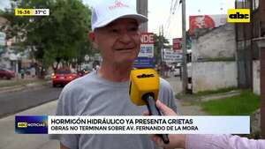 Hormigón hidráulico ya presenta grietas - ABC Noticias - ABC Color