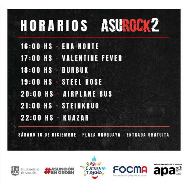 ASUROCK 2 se realiza mañana sábado en la Plaza Uruguaya