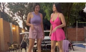(VIDEO)Laurys Diva festejó en la pileta el fin de sus exámenes