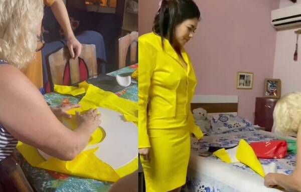 [VIDEO] Así crearon el trajecito amarillo de Laurys Dyva