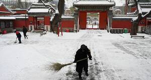 La Nación / China: emiten alerta por ola de frío polar