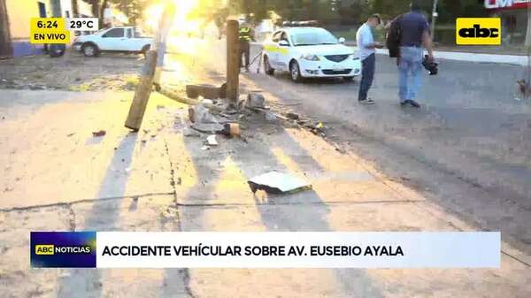 Video: accidente vehicular sobre avenida Eusebio Ayala - ABC Noticias - ABC Color