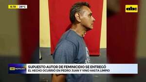 Video: supuesto autor de feminicidio se entregó - ABC Noticias - ABC Color