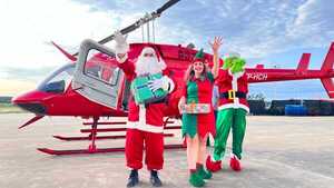 Papá Noel repleto de regalos llegará con un helicóptero a visitar a niños de distintos puntos del país - Unicanal