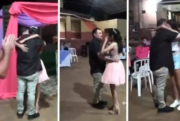 Prepará el pañuelo: el emotivo abrazo del papá con su hija en pleno quince que emocionó al rollo
