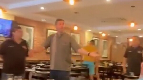 Escrachan a Santiago Peña en local de comidas por Ley de Superintendencia