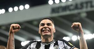 La Nación / Miggy festeja otro gol