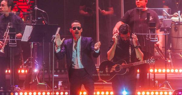 La Nación / Marc Anthony hizo bailar salsa a todos en el Arena SND, con Nadia en primera fila