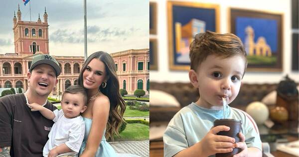 La Nación / “El más paraguayo”: Brunito, el bebé de Stephi Stegman, es fanático del tereré