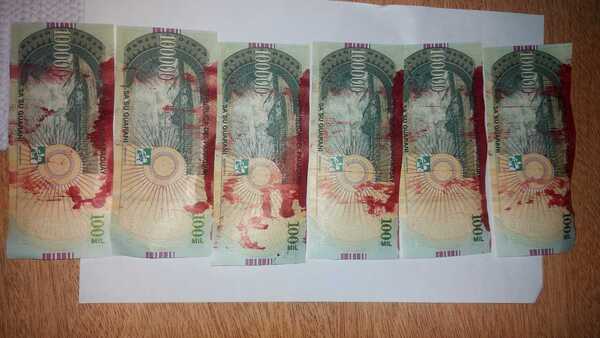 Más billetes entintados salen de otro cajero del BNF