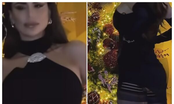 (VIDEO)Así de sexy posó Claudia Galanti frente su árbol navideño