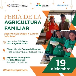 Nuevas ferias de la agricultura familiar este martes en San Lorenzo y Fernando de la Mora - .::Agencia IP::.
