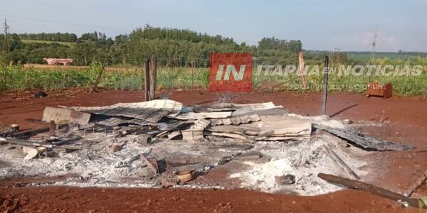 VIVIENDA SE REDUJO A CENIZAS EN ENCARNACIÓN - Itapúa Noticias