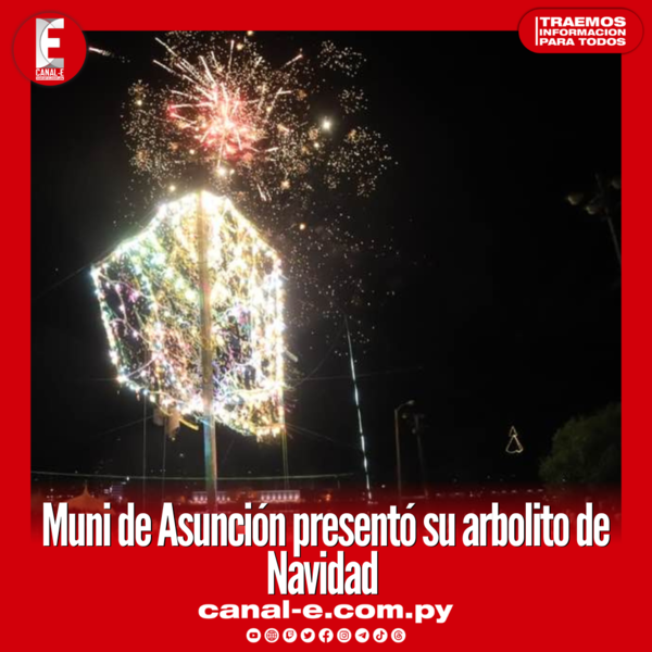Navidad Sustentable: Municiplidad de Asunción presentó el arbolito de Navidad