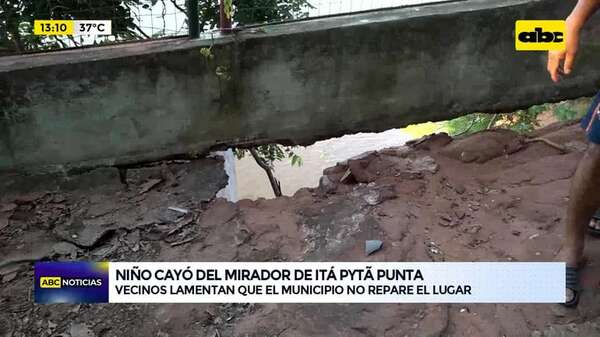 Video: Niño cayó del mirador de Itapytãpunta - ABC Noticias - ABC Color
