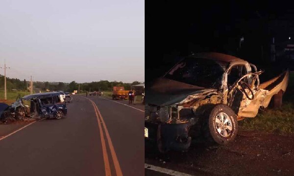 Choque frontal entre dos vehículos dejó dos fallecidos en Caaguazú – Prensa 5
