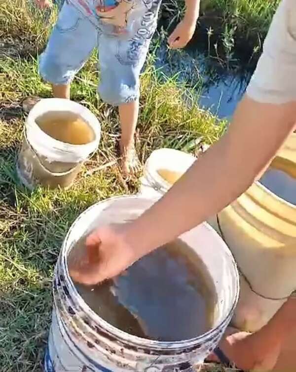 Essap, ausente en Villa Hayes: pobladores colectan agua de las cunetas - Nacionales - ABC Color