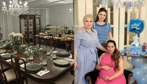 Nadia Ferreira le organizó un baby shower íntimo a su hermana