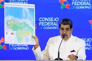 Maduro reitera su intención de "recuperar plenamente" el territorio disputado con Guyana - Mundo - ABC Color