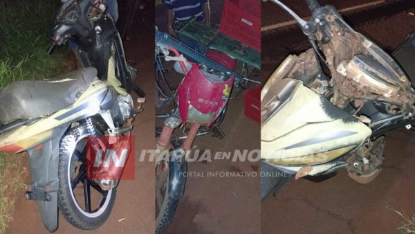 CHOQUE DE MOTOCICLETAS DEJÓ HERIDOS EN TOMÁS R. PEREIRA - Itapúa Noticias