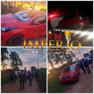 Hallan abandonado vehículo utilizado para asalto a distribuidora de pollos - Radio Imperio 106.7 FM