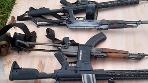 Senad incauta varias armas "de guerra" del grupo de Macho durante operación Ignis en Canindeyú