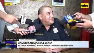 Video: Hombre detenido por acosar a una guardia  - ABC Noticias - ABC Color
