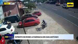 Video: Intento de robo a farmacia en San Antonio  - ABC Noticias - ABC Color