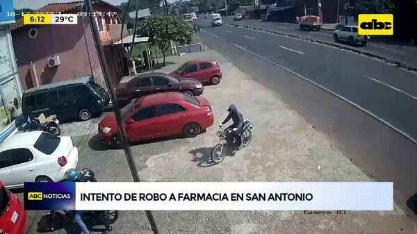 Video: Intento de robo a farmacia en San Antonio - ABC Noticias - ABC Color