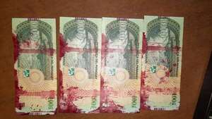 Denuncian nuevo caso de billetes entintados expedidos por cajero de BNF - Policiales - ABC Color