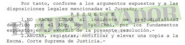 Rechazan prejudicialidad para esposa de fiscal en causa de millonario perjuicio al Indert