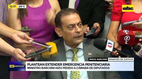 Video: Plantean extender emergencia penitenciaria - ABC Noticias - ABC Color