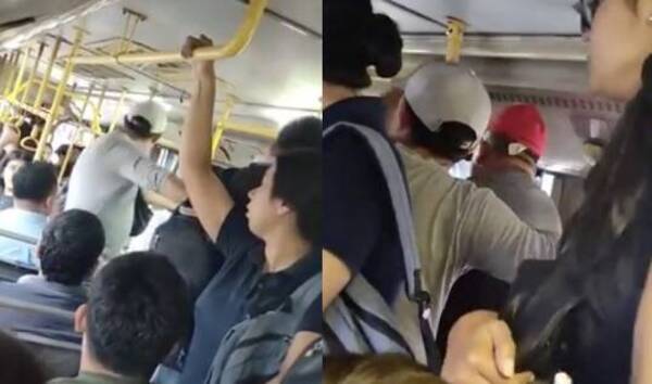 [VIDEO] Pasajeros de micro filman a supuestos carteristas