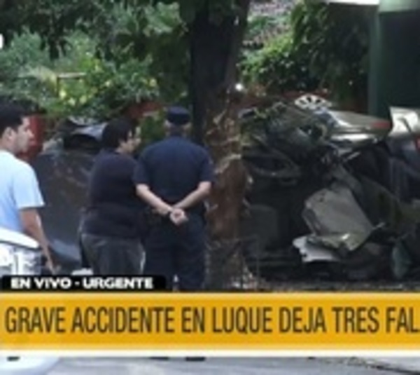 Tres jóvenes mueren en terrible accidente de tránsito en Luque - Paraguay.com