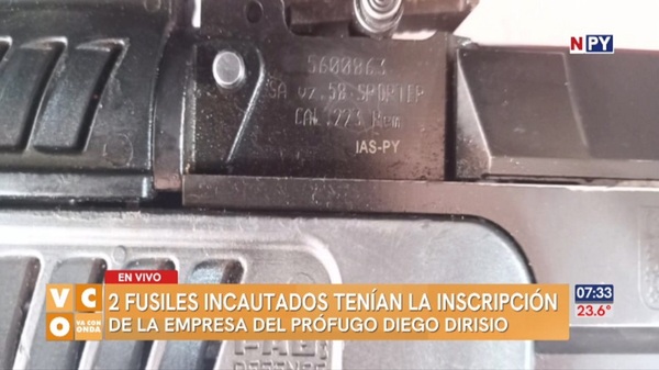 Dos fusiles de Dirisio se encontraron entre las armas de abatidos en Canindeyú - Noticias Paraguay