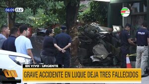 Grave accidente deja tres fallecidos en Luque | Telefuturo
