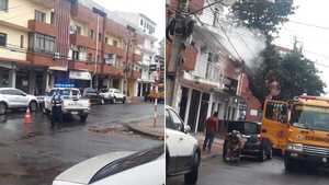 Susto tras principio de incendio en un departamento en el microcentro de Encarnación