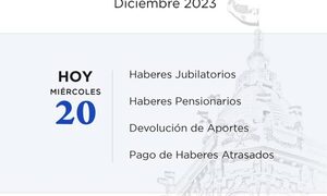 Jubilados y pensionados de la Caja Fiscal percibirán hoy sus haberes